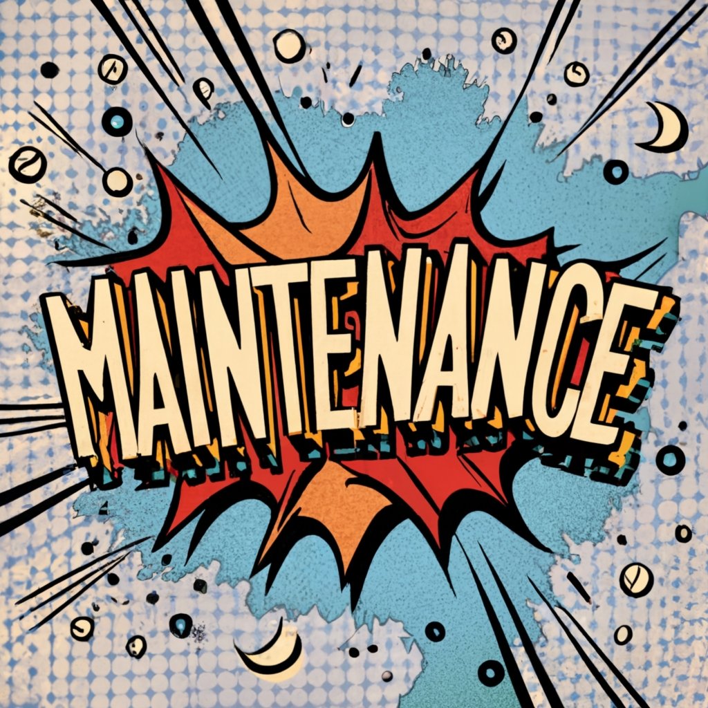An image with the word Maintenance
