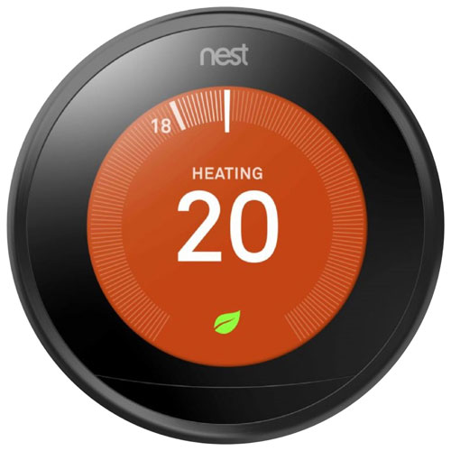 An image showing a Google Nest Learning Smart Thermostat